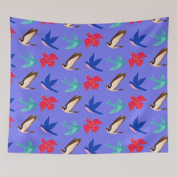 Item preview, Set of colorful flying birds, avians designed and sold by timg58.