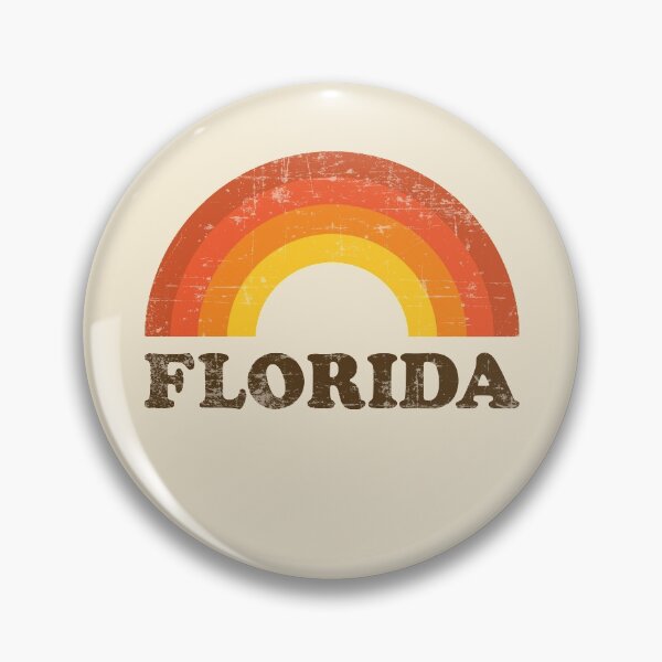 Item preview, Vintage Florida Vacation Souvenir Retro Rainbow designed and sold by Delightfully Cynical.