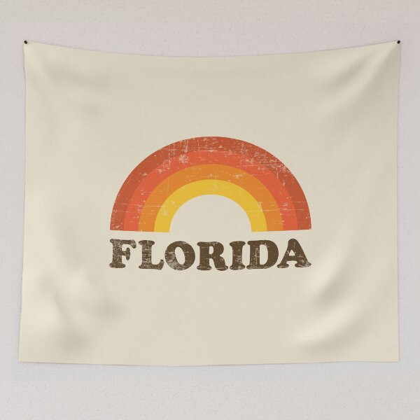 Item preview, Vintage Florida Vacation Souvenir Retro Rainbow designed and sold by Delightfully Cynical.