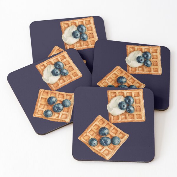 Item preview, Blueberry Waffles and a Dollop of Cream designed and sold by Alicia Chee.