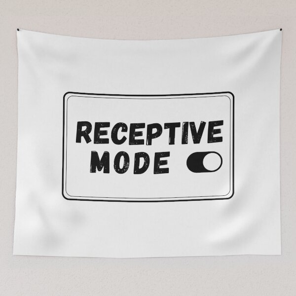 Item preview, RECEPTIVE MODE (Black Font) | LAW OF ATTRACTION designed and sold by RonVivero.