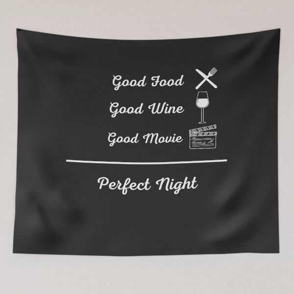 Item preview, Good Food, Good Wine, Good Movie equal Perfect Night designed and sold by Evian90.