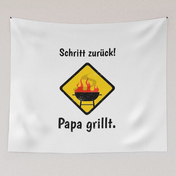 Item preview,  Dad grills. Perfect gift idea for Father's Day as a grill accessory for everyone who is the chef at the grill and ensures the ideal culinary barbecue evening. No matter if grill master at the barbecue designed and sold by khornholio.