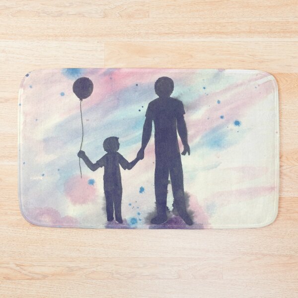 Item preview, Dad and Son under the Sunrise (Watercolor) designed and sold by CreativityRoams.