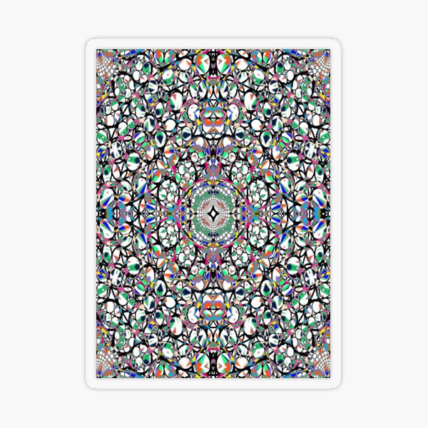 Motley Colored Abstract Pattern, ILLusion, Motif, Visual Art, Wallpaper, Pattern Transparent Sticker