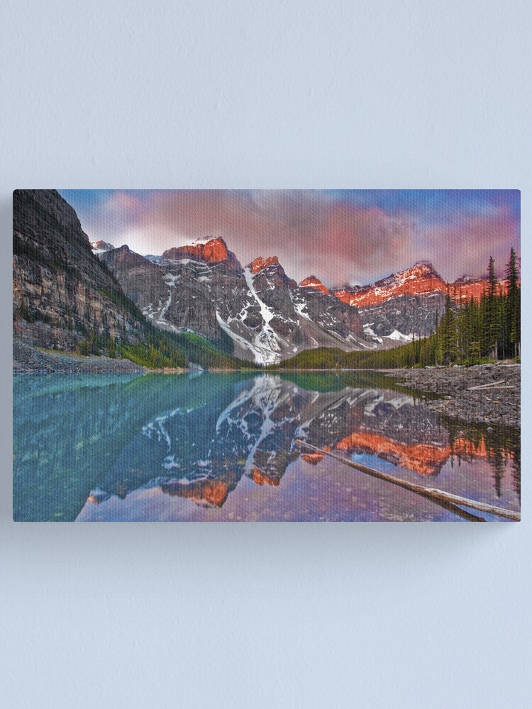 "Moraine Lake Sunrise in Banff National Park, the Canadian Rockies