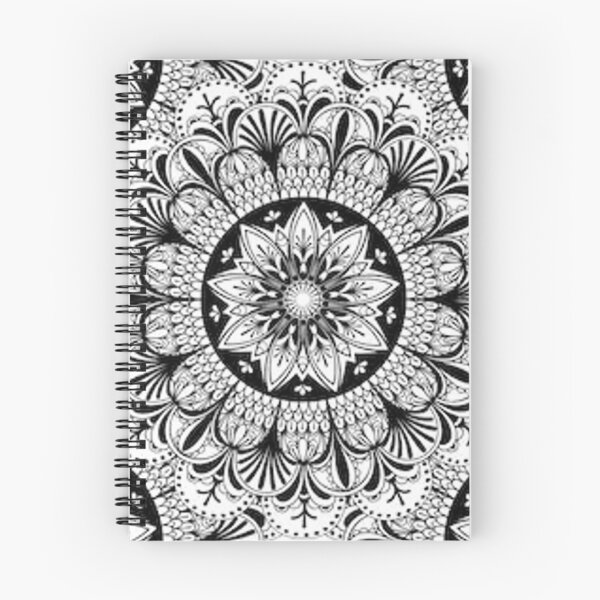 Artikelvorschau, Schwarzweiss-Mandala-Muster-Wandteppich-Wandbehang entworfen und verkauft von Draculaura2009.