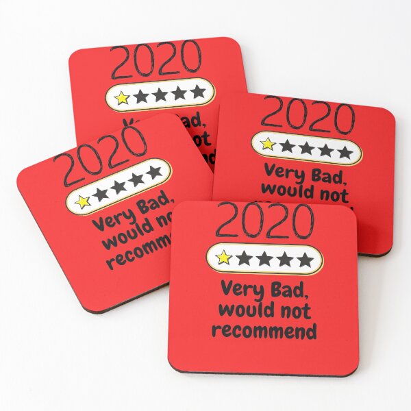 Item preview, 2020 Would Not Recommend T-Shirt, 2020 1 Star Rating, 2 Star, 2020 Shirts, Trending        designed and sold by 4evercool.