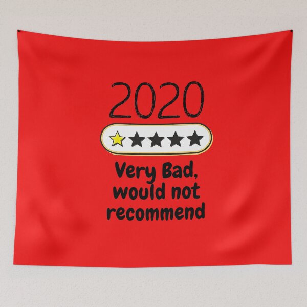 Item preview, 2020 Would Not Recommend T-Shirt, 2020 1 Star Rating, 2 Star, 2020 Shirts, Trending        designed and sold by 4evercool.