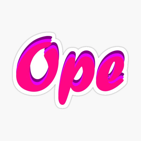Ope Sticker