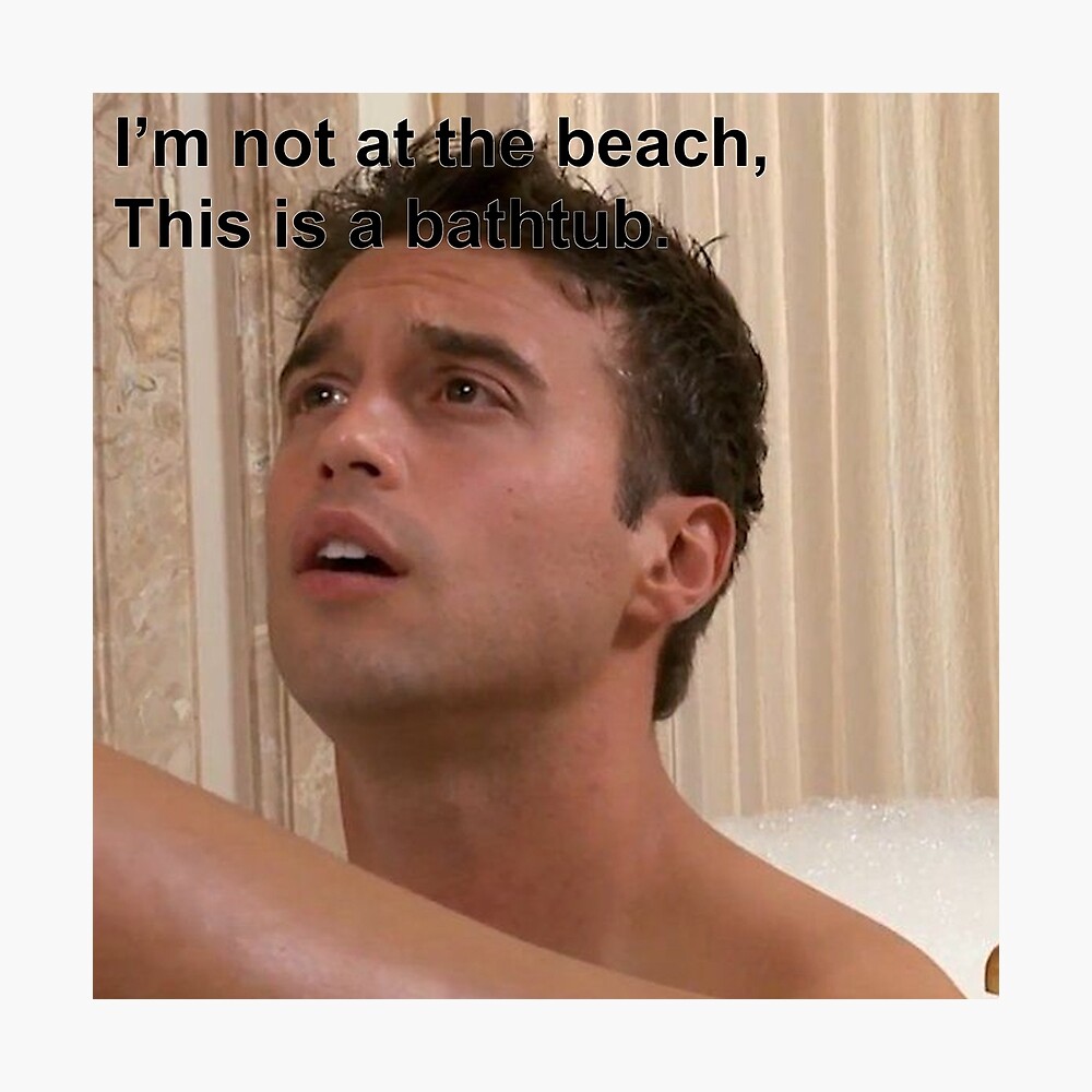 Im not at the beach Poster for Sale by themotivational | Redbubble