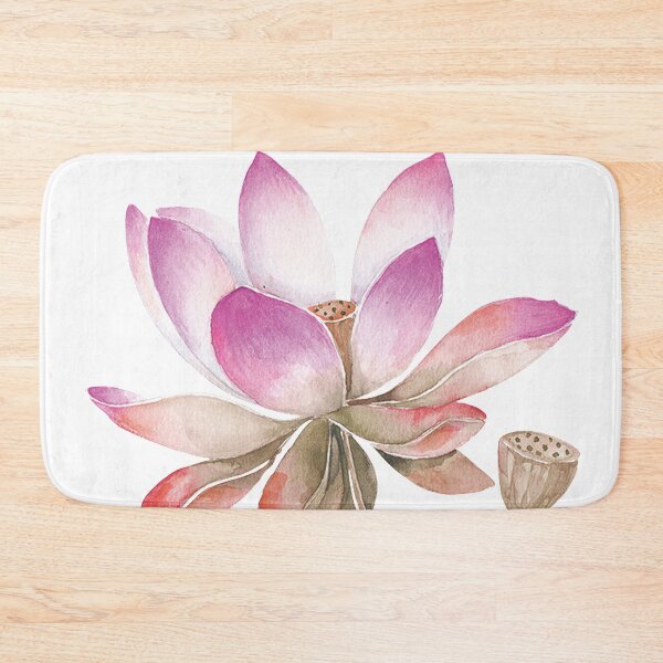 Item preview, Chinese Art Print - Single Lotus Stems Water Lilies designed and sold by Kallandra.