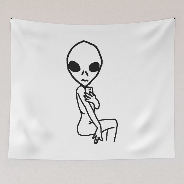Item preview, Alien Instagram Model Selfie designed and sold by the_ graphicsgal.