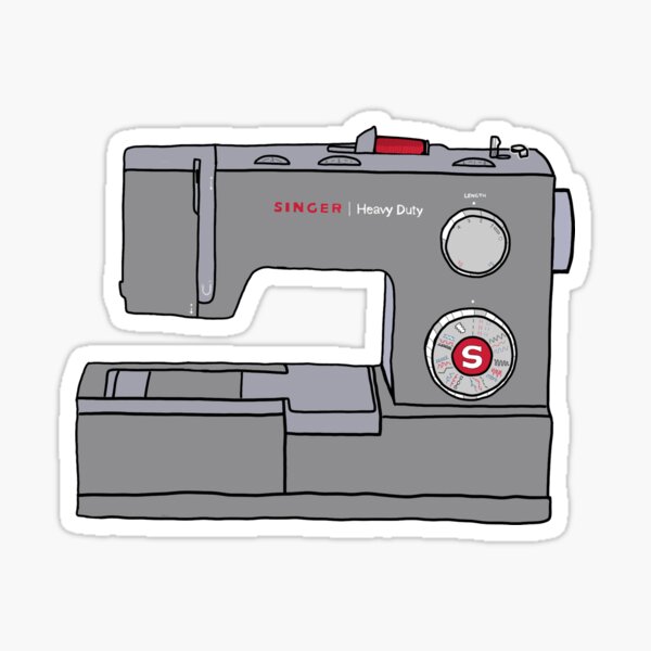 singer heavy duty sewing machine Sticker for Sale by aninak21