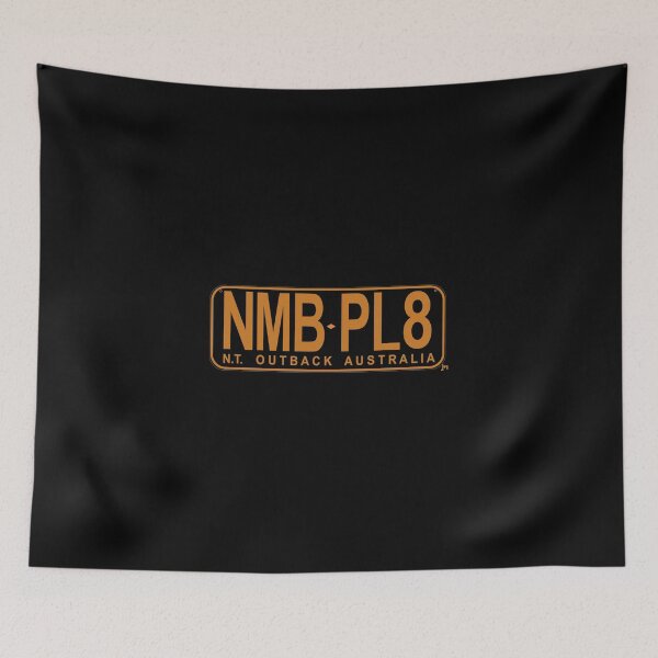 Item preview, NMB.PL8 NT Number Plate T-Shirt Product Deisgn Custom Ochre and Transparent Background License Plate designed and sold by JohnnyMyass.