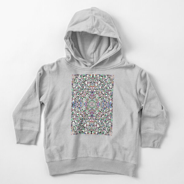 Motley Colored Abstract Pattern, ILLusion, Motif, Visual Art, Wallpaper, Pattern Toddler Pullover Hoodie