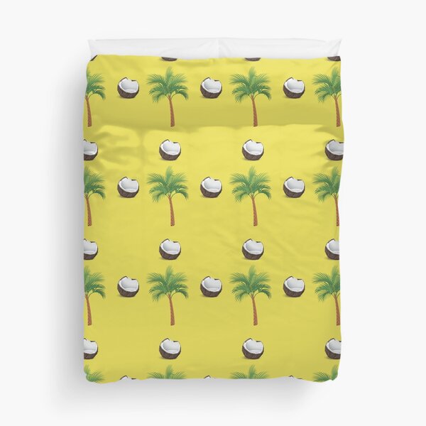 Vista previa del artículo con la obra «Patrón tropical de palmeras de coco, divertido regalo de palmera caribeña de verano», diseñado y vendido por PrintOfi.
