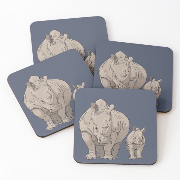 Item preview, Rhino Mum and Baby designed and sold by EasyPhillips.