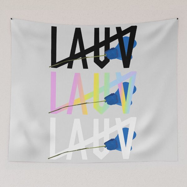 Item preview, lauv blue flower sticker pack designed and sold by kingofmyheart.