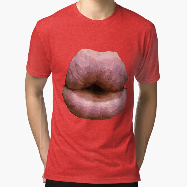 Trout Pout Pink Tri-blend T-Shirt