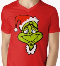 Santa The Grinch Christmas Men's V-Neck T-Shirt