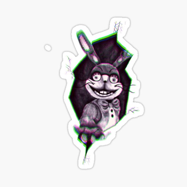 glitch trap head Sticker by WaterField