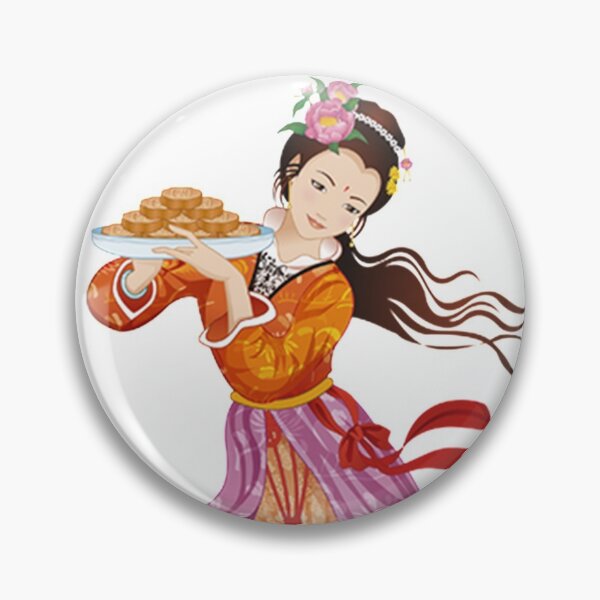 Artikelvorschau, China Kunstdruck - Allegorie junge chinesische Frau mit Reiskuchen entworfen und verkauft von Kallandra.