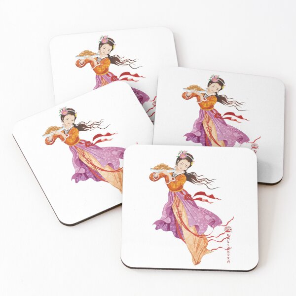 Item preview, China art print - Allegory of young Chinese woman with rice cake designed and sold by Kallandra.