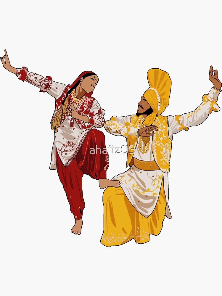 Sikh punjabi sardar couple playing dhol vector image on VectorStock | Dancing  drawings, Indian artwork, Illustration