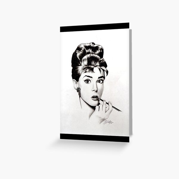 Audry Hepburn Greeting Card