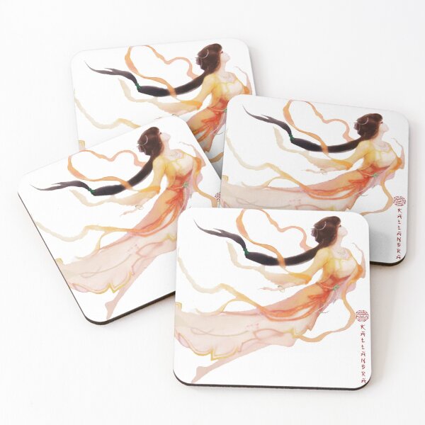 Item preview, China Art Print - Allegory of young Chinese woman in orange designed and sold by Kallandra.