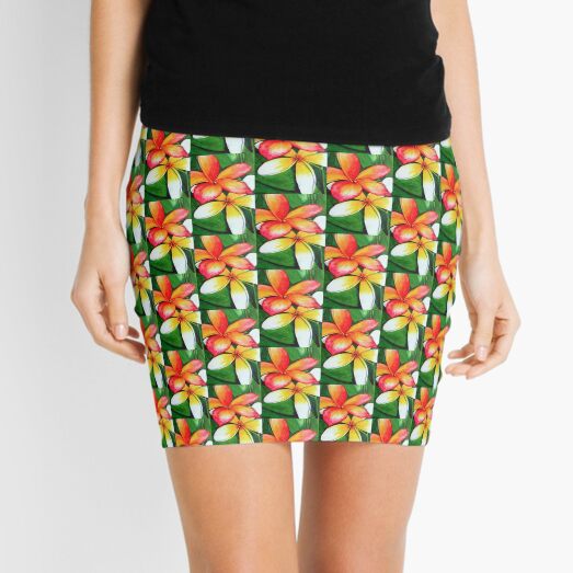 Frangipanis Mini Skirt