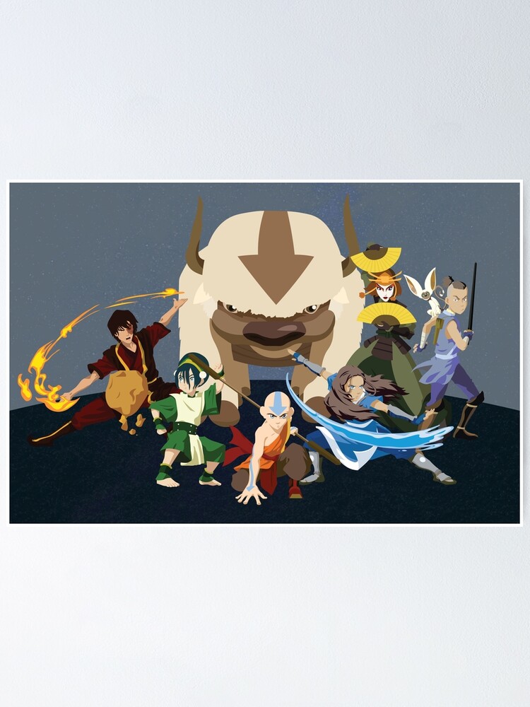 Alternate view of Avatar Gaang - Team Avatar Poster