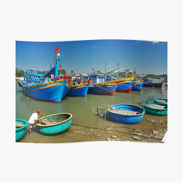 Colours in the harbour 3 Poster