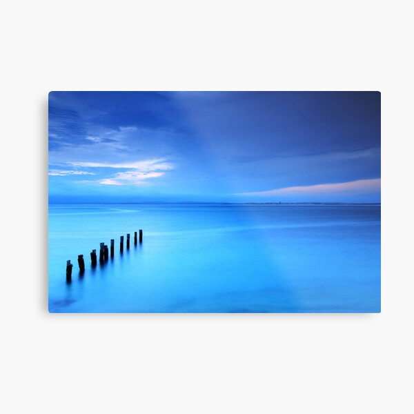 Into the Blue Metal Print