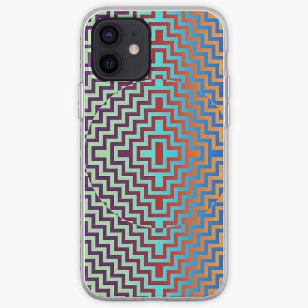 Motley Colored Abstract Pattern, ILLusion, Motif, Visual Art, Wallpaper, Pattern iPhone Soft Case