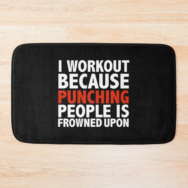 Item preview, I work out because punching people is frowned upon gym fitness designed and sold by losttribe.