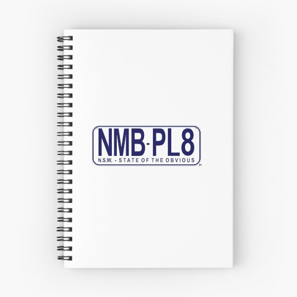 Item preview, NMB.PL8 NSW New South Wales - State of the Obvious Number Plate Design T-Shirt and Merchandise Blue Design Transparent Background License Plate designed and sold by JohnnyMyass.