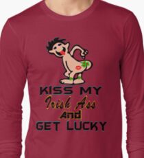 ★ټKiss My Irish Ass and Get Lucky Hilarious Clothing & Stickersټ★ Long Sleeve T-Shirt