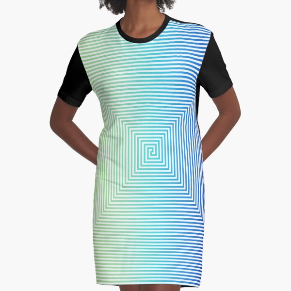 Motley Colored Abstract Pattern, ILLusion, Motif, Visual Art, Wallpaper, Pattern Graphic T-Shirt Dress