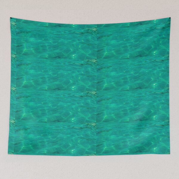 Item preview, Blue green  water waves photography designed and sold by ZengoClub.