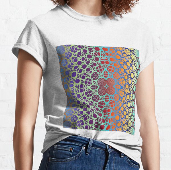 Motley Colored Abstract Pattern, ILLusion, Motif, Visual Art, Wallpaper, Pattern Classic T-Shirt