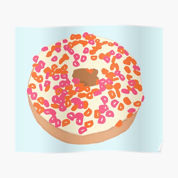 "Dunkin Donut" Poster for Sale by vpittore Redbubble