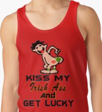 ★ټKiss My Irish Ass and Get Lucky Hilarious Clothing & Stickersټ★ Men's Tank Top