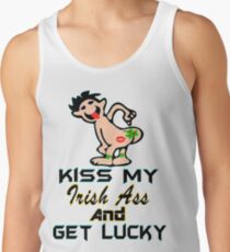 ★ټKiss My Irish Ass and Get Lucky Hilarious Clothing & Stickersټ★ Men's Tank Top