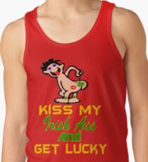 ★ټKiss My Irish Ass and Get Lucky Hilarious Clothing & Stickersټ★ Men's Tank Top