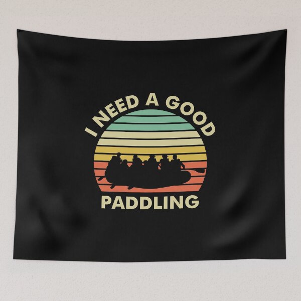 Item preview, Retro River Rafting - Good Paddling designed and sold by EstelleStar.