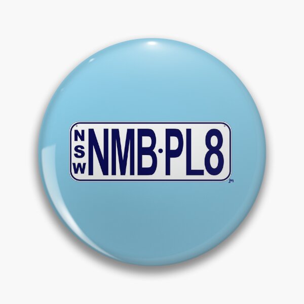 Item preview, NMB.PL8 NSW Number Plate T-Shirt Design Blue with White Background License Plate New South Wales designed and sold by JohnnyMyass.