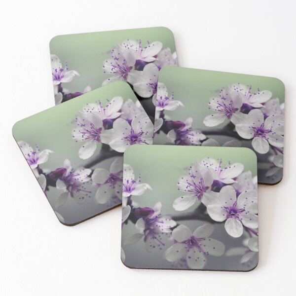Item preview, WHITE AND PURPLE PETALED FLOWERS designed and sold by Eston Kamau.
