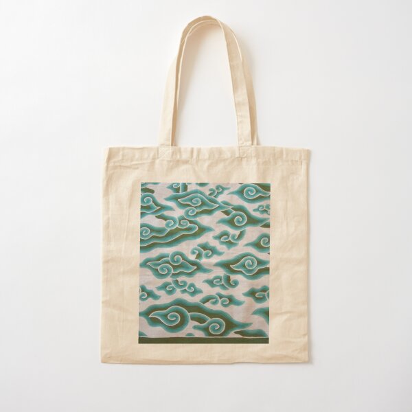 Ornament with blue spirals Cotton Tote Bag
